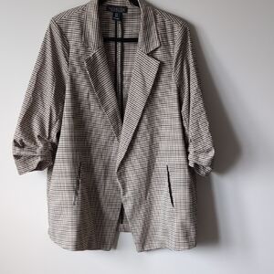 Rachel Zoe Black and White Blazer Relaxed Fit